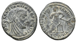 DIVUS CLAUDIUS II GOTHICUS (Died 270). AE Follis. Thessalonica. Struck under Constantine I the Great.
Obv: DIVO CLAVDIO OPTIMO IMP.
Veiled and laure...