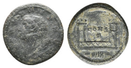 CONSTANTINE I 'THE GREAT' (307/10-337). Commemorative Series. AE Follis. Constantinople.
Obv: POP ROMANVS.
Laureate and draped bust of the Genius of...
