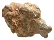 "Anonymous. 5th-4th century B.C. AE aes rude (37.5 x 26.9 x 13.5 mm, 35.43 g). Irregular cast bronze. Thurlow & Vecchi pl. 2. VF, As made, brown and e...