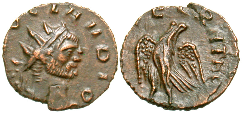 "Divus Claudius II Gothicus. Died A.D. 270. AE antoninianus (15.7 mm, 1.23 g, 6 ...