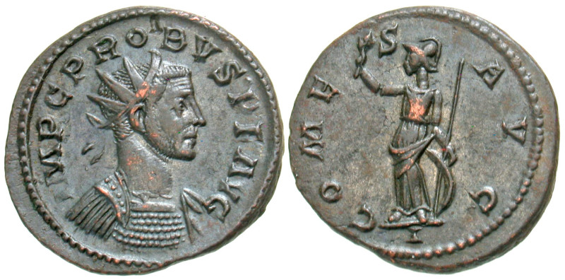 "Probus. A.D. 276-282. AE antoninianus (22.7 mm, 4.05 g, 12 h). Lugdunum, struck...