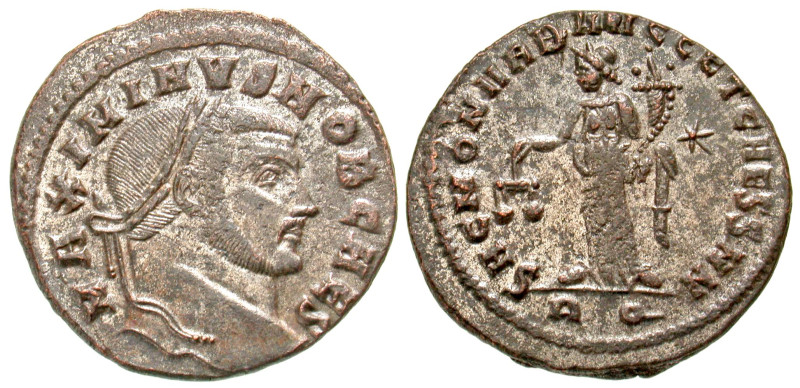 "Maximinus II Daza. As Caesar, A.D. 305-308. BI follis (27.9 mm, 7.76 g, 5 h). R...