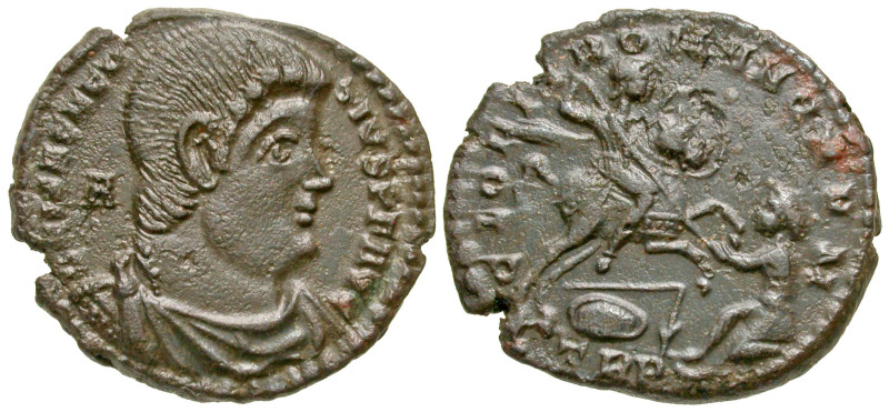 "Magnentius. A.D. 350-353. AE follis (22.9 mm, 5.11 g, 6 h). Trier mint, struck ...