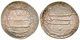 "Abbasid Caliphate. al-Rashid. AH 170-193/ AD 786-809. AR dirham (23.9 mm, 2.94 g, 9 h). al-Muhammadiya mint, AH 188. Album 219.2. EF. "