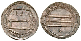"Abbasid Caliphate. Harun al-Rashid. AH 170-193/ AD 786-809. AR dirham (21.8 mm, 2.94 g, 3 h). Madinat al-Salam (Baghdad) mint, AH 190. Album 219.2. E...