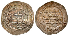 "Umayyads of Spain. 'Abd al-Rahman II. AH 206-238/ AD 822-852. AR dirham (25.5 mm, 2.64 g, 4 h). al-Andalus mint. Album 342.1. F-VF. "