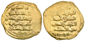 "Ghaznavids. Ibrahim. AH 451-492/ AD 1059-1099. Pale AV dinar (23.7 mm, 3.87 g). Ghazna mint, date off flan (type struck AH 480-484). Album 1637. F/VF...