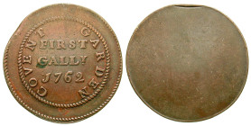 "Great Britain, London. First Gallery at Covent Garden Theater. AE ticket (36.7 mm, 12.76 g). 1762. cf. W. 108. VF. Rare. 

Ex Andy Singer. "