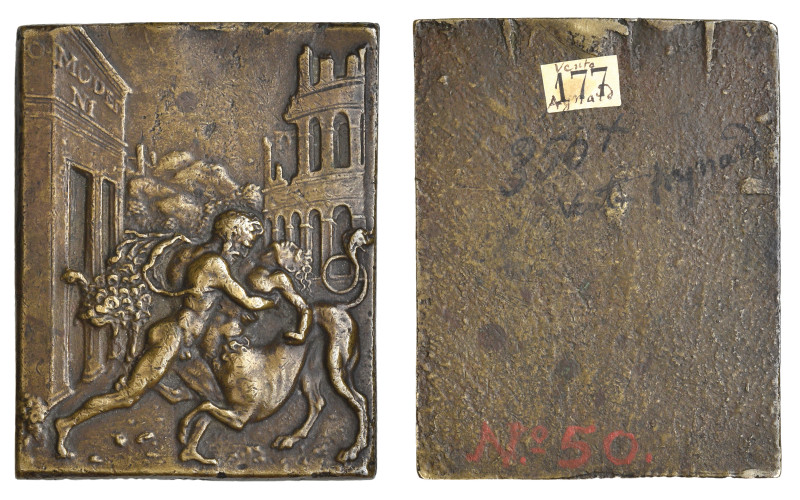 Galeazzo Mondella, called Moderno (1467-1528), Hercules and the Centaur, bronze ...