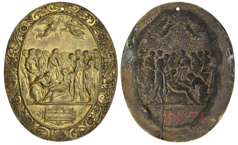 Valerio Belli (c.1468-1546), The Entombment of Christ, bronze-gilt plaquette, Ch...