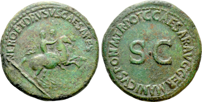 NERO & DRUSUS CAESARES (Died 31 and 33, respectively). Dupondius. Rome. Struck u...