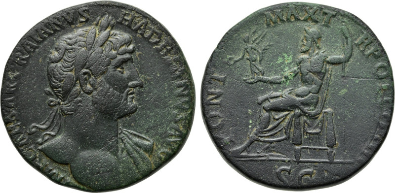 HADRIAN (117-138). Sestertius. Rome.

Obv: IMP CAESAR TRAIANVS HADRIANVS AVG....