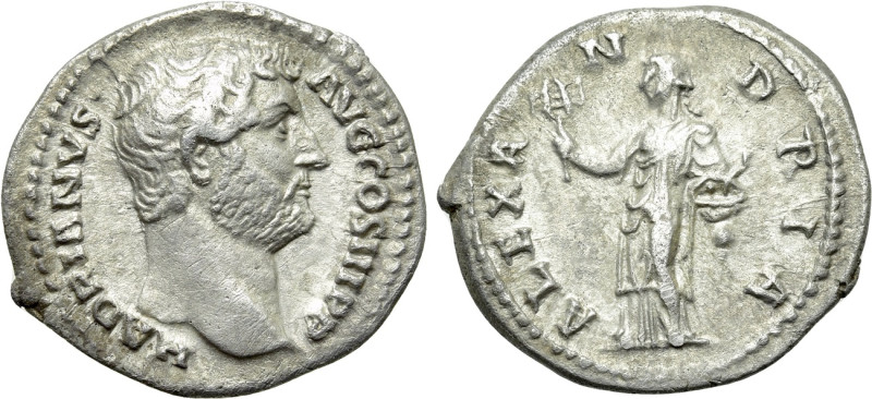 HADRIAN (117-138). Denarius. Rome. "Travel Series" issue. 

Obv: HADRIANVS AVG...