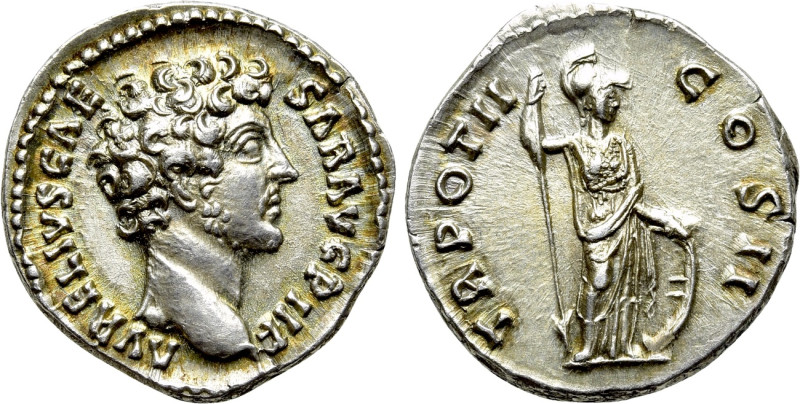 MARCUS AURELIUS (Caesar, 139-161). Denarius. Rome. 

Obv: AVRELIVS CAESAR AVG ...