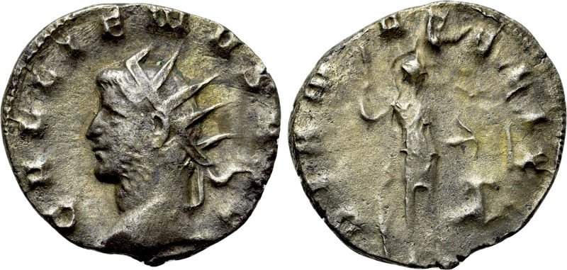 GALLIENUS (253-268). Antoninianus. Mediolanum. 

Obv: GALLIENVS AVG. 
Radiate...