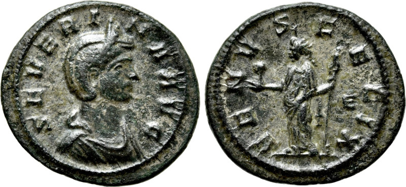 SEVERINA (Augusta, 270-275). Denarius. Rome. 

Obv: SEVERINA AVG. 
Draped bus...