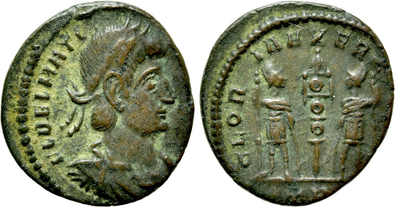 DELMATIUS (Caesar, 335-337). Follis. Treveri. 

Obv: FL DELMATIVS NOB C. 
Lau...