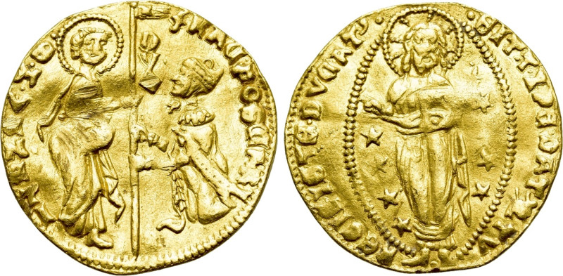 ITALY. Venice. Francesco Foscari (1423-1457). GOLD Zecchino. 

Obv: FRAC FOSCA...