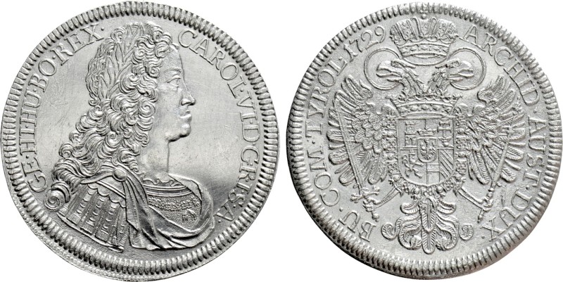 HOLY ROMAN EMPIRE. Karl VI (1711-1740). Thaler (1729). Hall.

Obv: GE HI HU BO...