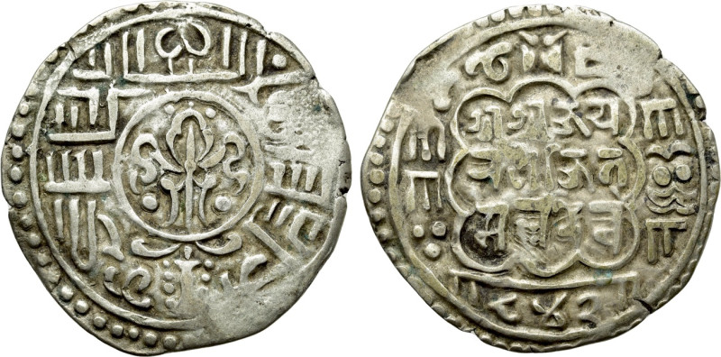 NEPAL. Jaya Prakash Malla (1735-1746, 1750-1768). Mohar (842/1722). 

Obv: Leg...