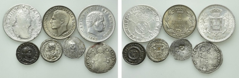 7 Roman, Medieval and Modern Coins.

Obv: .
Rev: .

.

Condition: See pic...