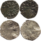 Portugal
D. Sancho II (1223-1248)
Lote 2 Dinheiros Cross of Nails
One Appears Good Silver
AG: 02.02 
Fin/ Very Fine
