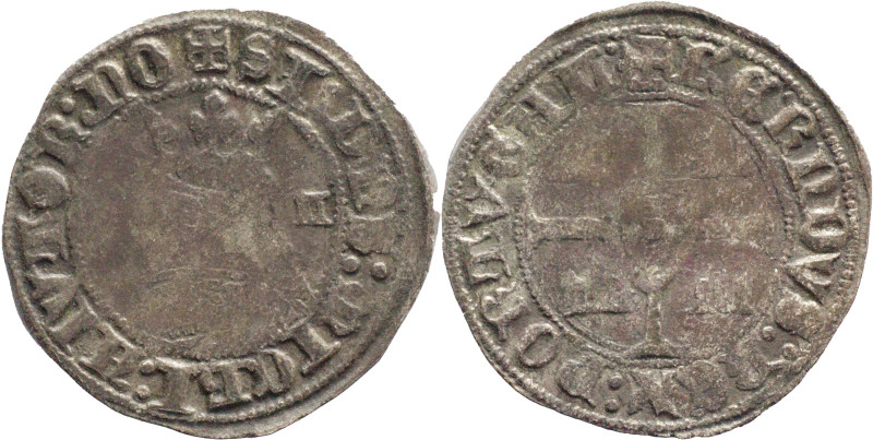 Portugal
D. Fernando I (1367-1383)
Half Barbuda Lisboa
Unpublished Legend on Gom...