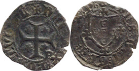 Portugal
D. João I (1385-1433)
Fifth of real cruzado do Porto / P
AG: 10.03 (Fourth of real cruzado) / IF : 4.1.2.3.2 0,71g
Very Fine
