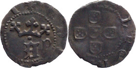 Portugal
D. Afonso V (1438-1481)
Half Real Black Porto - Monetary Letter to the Right
AG: 03.02 1,03g
Fine (off-center)