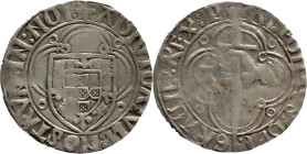 Portugal
D. Afonso V (1438-1481)
Espadim Lisboa Withoout Monetary Letter
Legenda inédita : NOI: / REX:P:
AG: NC 1,78g
Very Fine