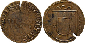 Portugal
D. Sebastião I (1557-1578)
3 Reais Lisboa
Without the X (meaning the value 10 réis) with 3 lines for the name of the monarq
AG: 16.01 4,41g 
...