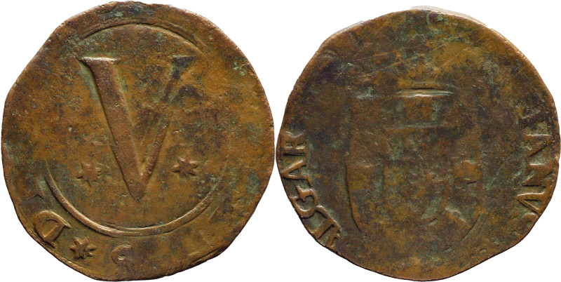 Portugal
D. Sebastião I (1557-1578)
5 Reais Lisboa
AG: 21.01 7,20g
Good Fine