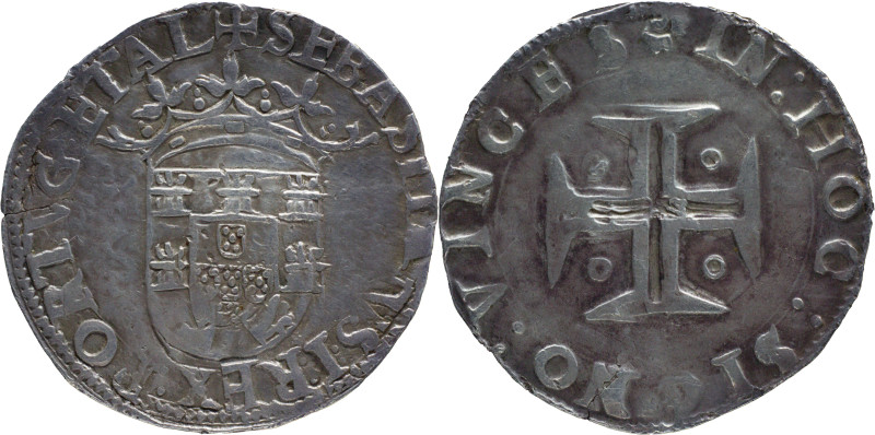 Portugal
D. Sebastião I (1557-1578)
Tostão (100 Reais) Lisboa
Exemplary Specimen...