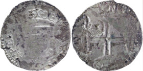 Portugal
D. António I (1580-1583)
2 Cruzados (Cruzado with Stamp from Açor) Angra
AG: 29.02 18.68g
Fine