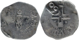 Portugal
D. João IV (1640-1656)
Stamp 60 réis over half tostão D. Filipe III
AG: 113.11 3,26g
Fine
