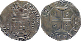Portugal
D. Afonso VI (1656-1667)
Cruzado Lisboa 1664
AG: 31.08 17,40g
Good Fine