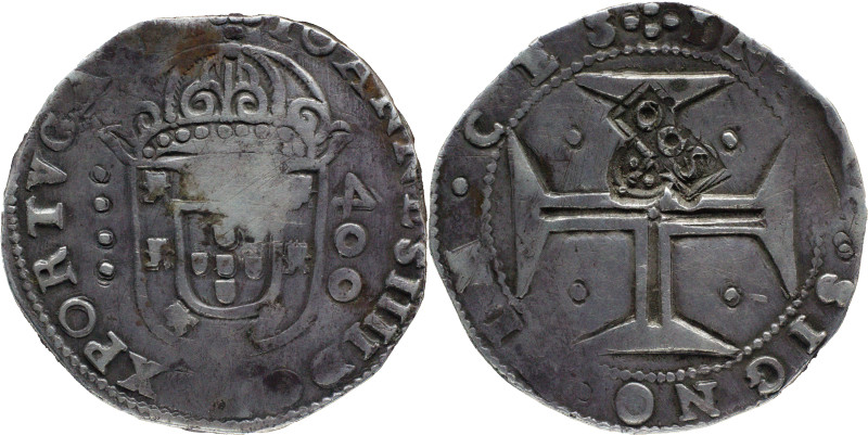 Portugal
D. Afonso VI (1656-1667)
Stamp S00 over cruzado D.João IV
AG: 44.01 22,...