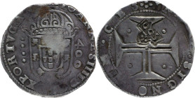 Portugal
D. Afonso VI (1656-1667)
Stamp S00 over cruzado D.João IV
AG: 44.01 22,57g
Very Fine
