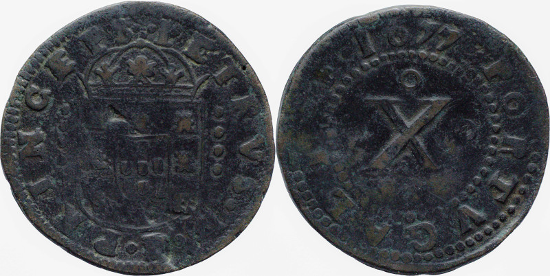 Portugal
D. Pedro Regente (1667-1683)
10 Réis Lisboa 1677
AG: 12.03 15,17g
Very ...