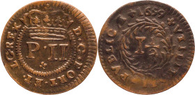 Portugal
D. Pedro II (1683-1706)
Real and half 1699
AG: 02.03 2,58g
Very Fine