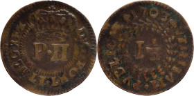 Portugal
D. Pedro II (1683-1706)
Real a half 1703
AG: 03.01 2,05g
Good Fine