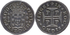 Portugal
D. Pedro II (1683-1706)
3 Vinténs Porto
AG: 40.01 (without dot in the end of legend.) 2,52g
Good Fine