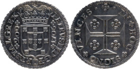 Portugal
D. Pedro II (1683-1706)
12 vinténs Lisboa 1706
AG: 65.01 8,43g
Extremely Fine (wield removed as 12h obverse)