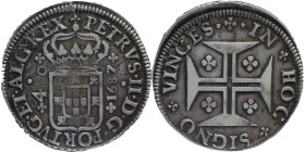 Portugal
D. Pedro II (1683-1706)
Cruzado Lisboa 1687
AG: 73.02 18,08g
Fine (Off-ccenter reverse)