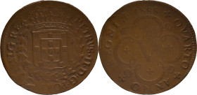 Portugal
D. Pedro II (1683-1706)
Rehearsel V reis 1688 Copper
AG: E3.01 5,43g
Fine
