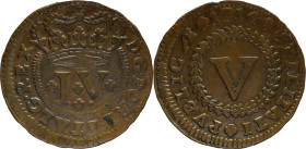 Portugal
D. João V (1706-1750)
V Réis 1714
AG: 14.07 6,21g
Good Fine