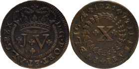Portugal
D. João V (1706-1750)
X Reis 1721
AG: 22.11 11,11g
Very Fine