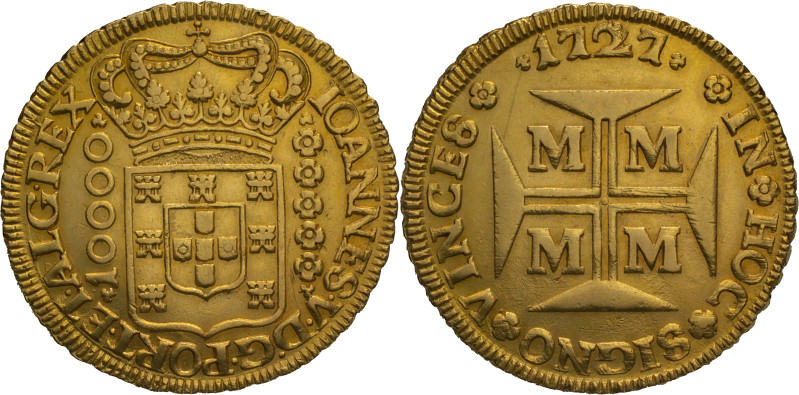 Portugal
D. João V (1706-1750)
Half Dobrão (12000 Réis) M 1727
AG: 105.04 26,76g...