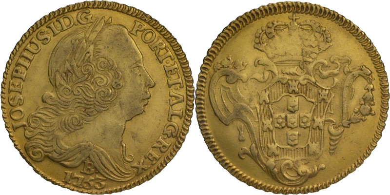 Portugal
D. José I (1750-1777)
Peça (6400 Réis) Bahia 1753
AG: 54.03 14,23g
Very...