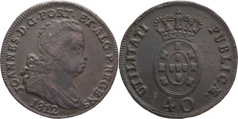 Portugal
D. João Regente (1799-1816)
Pataco (40 réis) 1812
AG: 09.02 38.41g
Very...